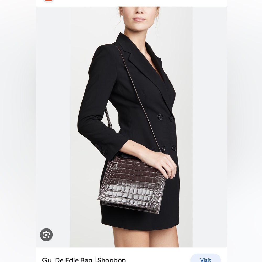 GU_DE Edie croc embossed bag New with dust bag sample sale item